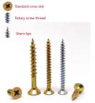 DIN7505 1022A Cross Head Screw Steel Chipboard Screws Full Thread ASME B18.6.3