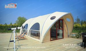 Quality Waterproof Shell Shape Luxury Glamping Tent Wind Load 120km/h wholesale