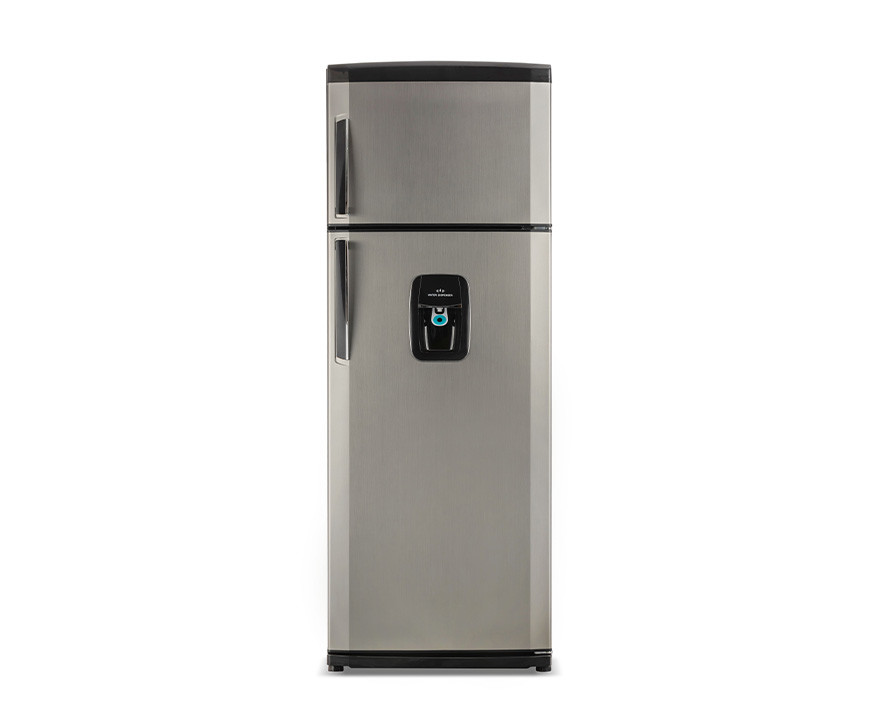 Vertical Stainless Steel Top Freezer Refrigerator With Adjustable Shelves Water Dispenser Bcd-536