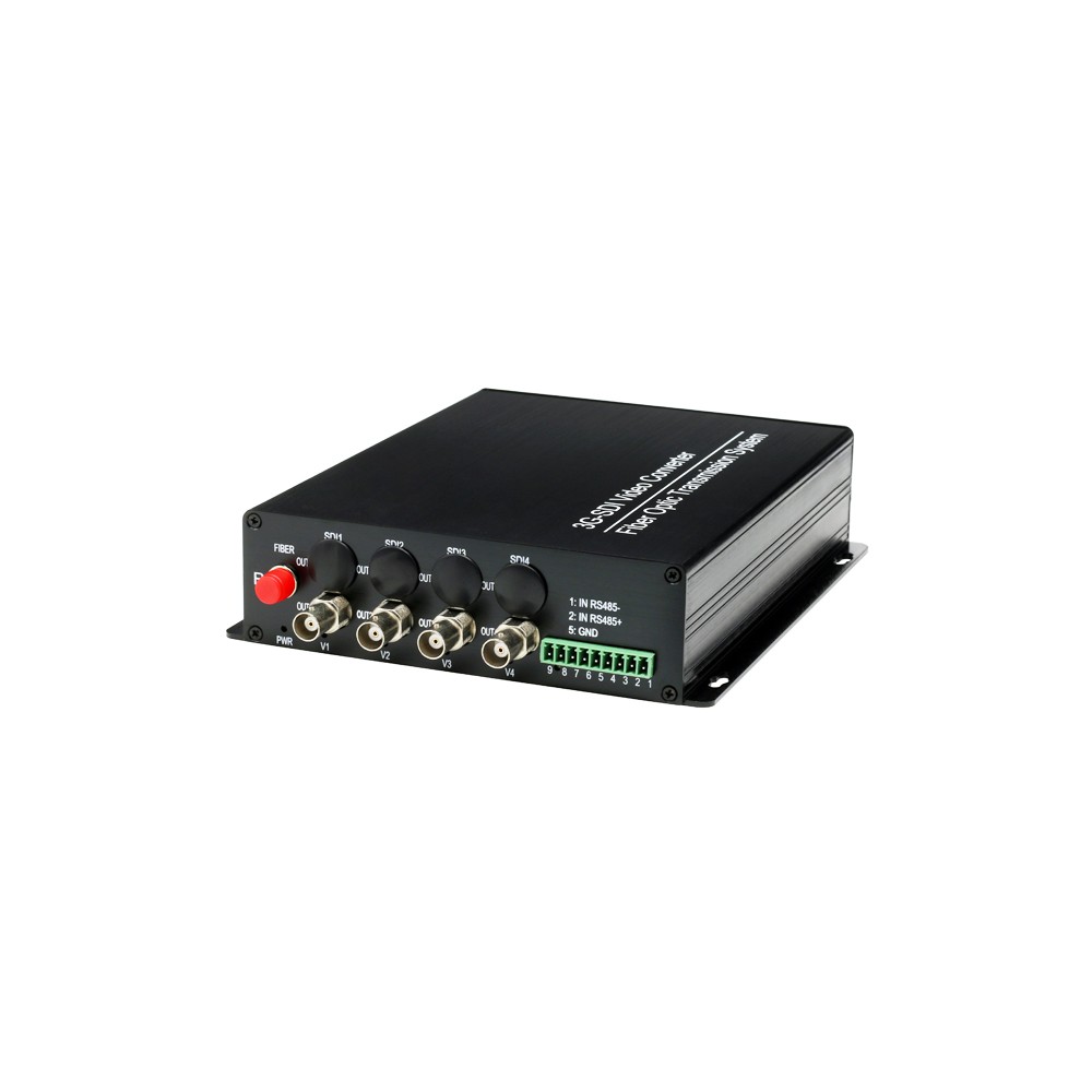 4ch 3G-SDI data fiber optical multiplexer fiber optic converter