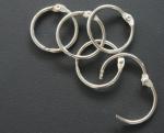 Metal nickel 32mm(1-1/4")loose leaf ring book binding ring hinged snap ring in