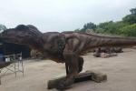 Photorealistic Stage Running Realistic Dinosaur Diorama Waterproof And Sun