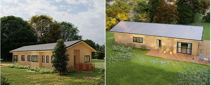 New Zealand Standard Light Steel Frame Prefab Wooden Home Beach Bungalows Office