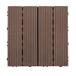 Residential hardwood Interlocking Patio Tiles Rotproof Wood Floor Tiles