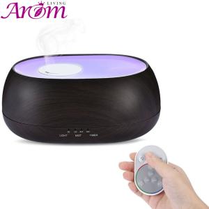 Quality Wood Grain IR Remote Control 500ml Aroma Essential Oil Diffuser wholesale
