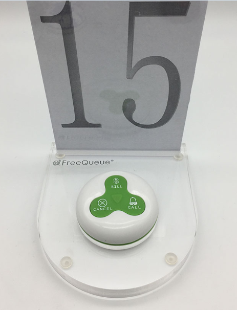 fully waterproof restaurant/cafe table calling buzzer button