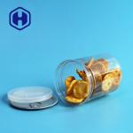 Cashew Biscuits Canned Food Eoe Plastic PET Can Transparent With Aluminum Lid