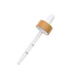Bamboo Wood Burette With Rubber Tip Graduated Straw Burette