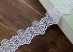 Azo Free DTM Guipure Embroidered Dress Lace Trim Ribbon With High Color Fastness