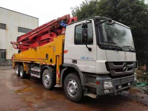 Quality 49m Used 2012 Putzmeister Pump Truck 331KW With Mercedes Benz Chassis wholesale