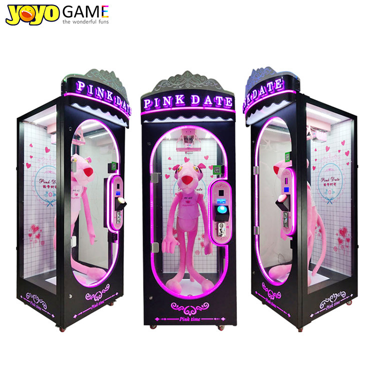 Customized Pink Date Win A Prize Cut Ur Prize Arcade Game Cut Machine For Sale