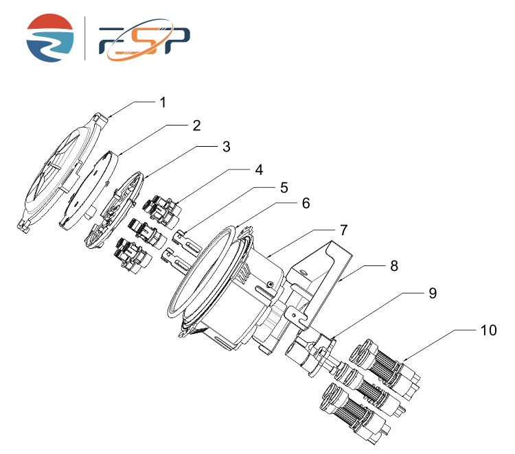 8 Ports Pre-Connectorised Fiber Optic Splice Closure for FTTX Applications in Black