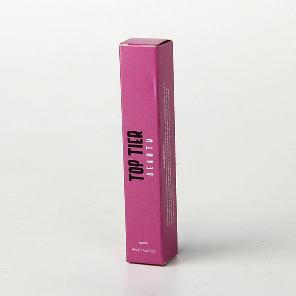 Tuck End Cosmetic Packaging Box White Paper Pink Printing Eyeliner Packaging