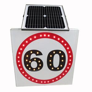 Quality 1000 Meters IP65 Level Solar Powered Street Signs Flashing LED wholesale