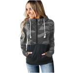 Custom Clothing Women'S Winter Hoodies With Hooded Printing Half - Zipper S-3XL