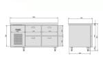 Energy Saving 300L 285W Catering Refrigeration Equipment