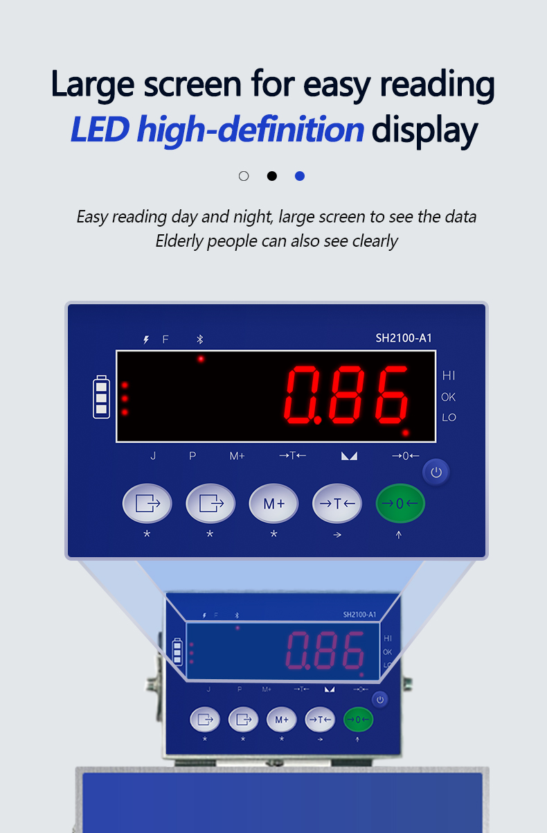 30kg Capacity Industrial Weighing Scale Platforms 260mm*350mm Table Size