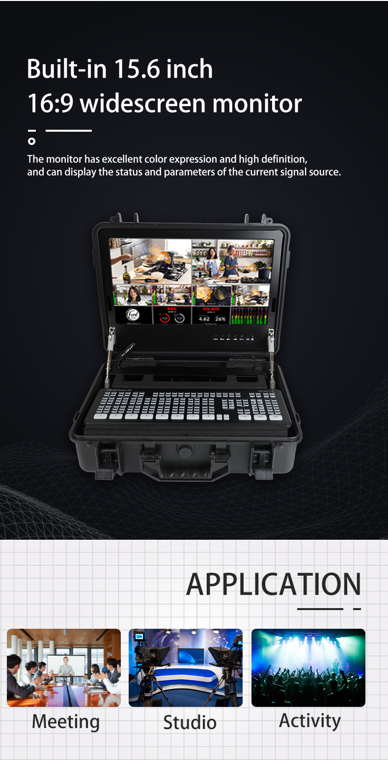 Professional Black Carrying Case for Blackmagic ATEM Switcher Portable and Protective