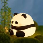 Cute Panda Night Light, Led Squishy Novelty Animal Night Lamp, 3 Level Dimmable