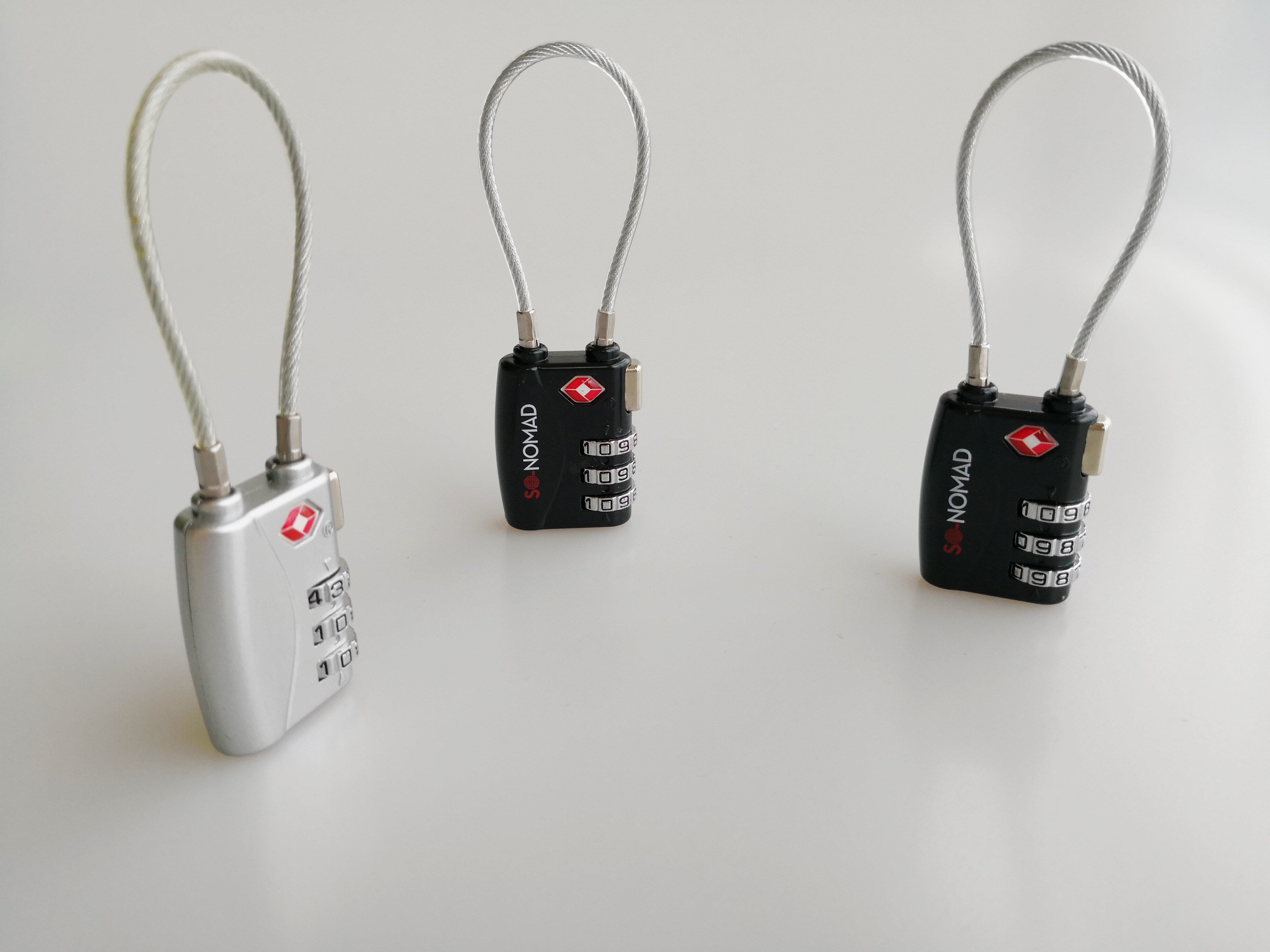 35.2g TSA Combination Padlock / TSA 21100 3 Digit Number Lock PC Material