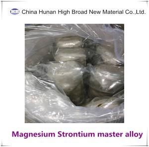 Quality MgSr5 MgSr10 Master Alloy Ingot Magnesium Strontium Master Alloy ISO wholesale