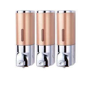 Quality Office Buildings Triple Wall Mounted Shampoo And Soap Dispenser 400ml*3 Capacity wholesale