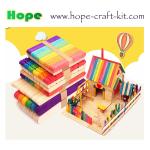 Natural wood color, asst colors wooden craft sticks with holes for hobbies and
