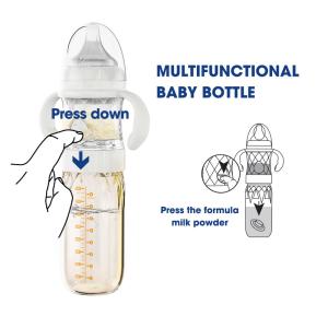 Quality Night Time Self Mixing Baby Bottles Feeding PPSU Glass 240ml PVC Free wholesale