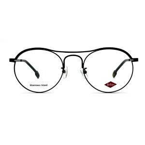 Quality FM7124 Round Top Bar Stainless Steel Womens Optical Frames For A Timeless Chic Look wholesale