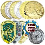 Commemorative Souvenir Gold Silver Brass Coin Customize 3D Metal Challenge Coin