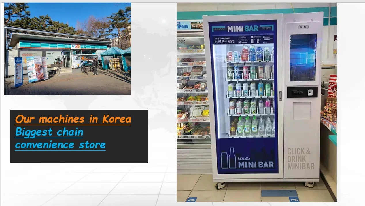 Advertising Management Sales Data Tracking And Error Notifications Smart Alcohol Vending Machine