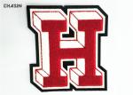 Handmade H Letterman Patches College Jacket Embroidery Chenille Greek Letters