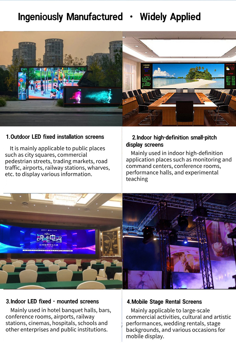 Stage Concert Church Events LED Rental Display Video Wall Indoor Outdoor Panel DJ Booth
