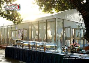 Quality White Top Glass Walling Luxury Wedding Tents for Outdoor Wedding Parties wholesale