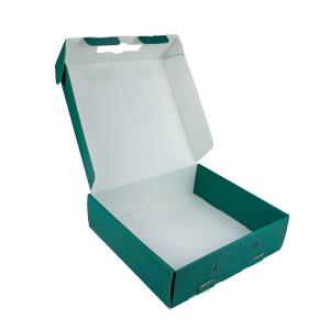China SEDEX Green Paper Rectangle Custom Printed Cardboard Boxes Packaging on sale