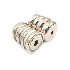 Quality Neodymium Pot Shaped Magnet Industrial N35 With Nickel Coating wholesale