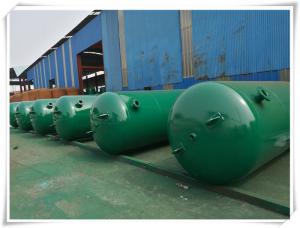 Quality 10mm Thickness Vertical Compressed Air Reservoir Tank With Flange / Screw Thread Connector wholesale