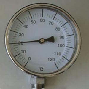 Quality Waterproof 0 - 120C SS Bottom Bimetallic Thermometer With 6&quot; Aluminum Dial wholesale