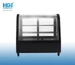 Counter Top Front Curved Glass Cake Display Fridge 100L