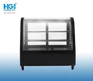 Quality Counter Top Front Curved Glass Cake Display Fridge 100L wholesale