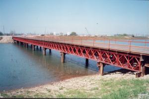 Quality Prefabricated Delta Bailey Bridge / Steel Truss Bridge With Steel Structure wholesale