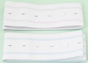 Quality 5 Inch Buttonholes Fetal Heart Monitor Belt Colorful Stripes For Pregnant Women wholesale