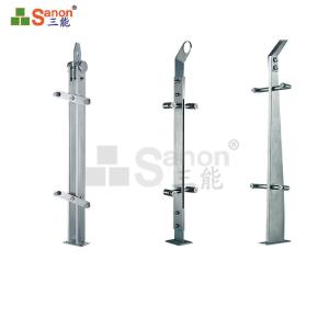 Quality Interior / Exterior Stainless Steel Balustrade Posts Polished Finish Modern 316 Balcony wholesale