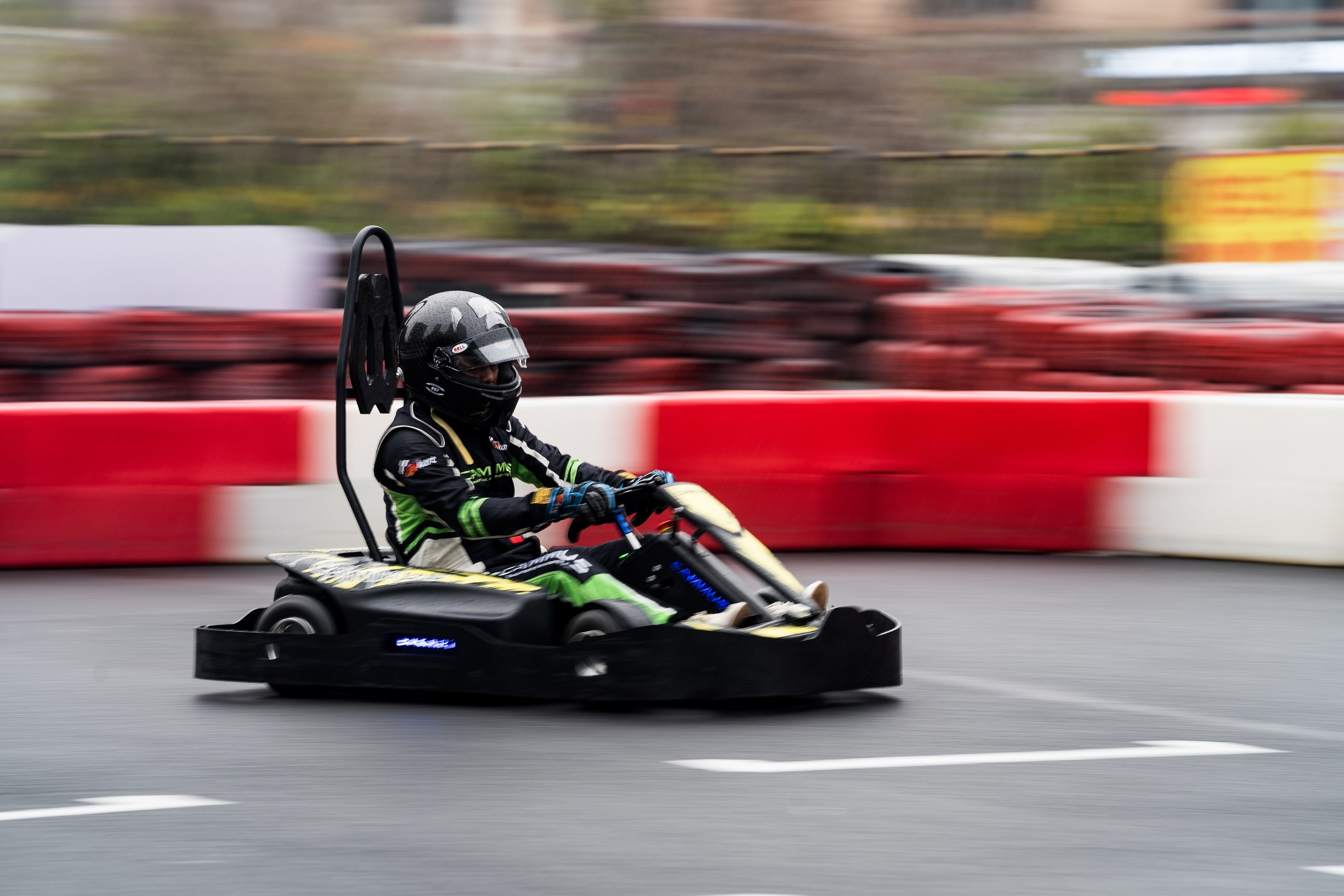 Laps Counting Racing E Go Karts Double Seats 1140mm Wheel Base 70km/H