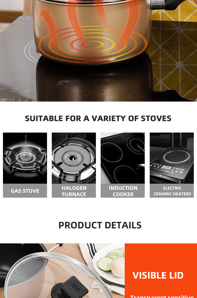 Customized Logo Cast Iron Cookware Set 3 Piece Non Stick With Plastic Handle