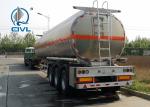 40M3 Capacity Diesel Semi Trailer Trucks / Fuel Tanker Truck 14100 * 2500 * 3780