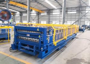 Quality 380V 1220mm PPGL Steel Tile Forming Machine PLC wholesale
