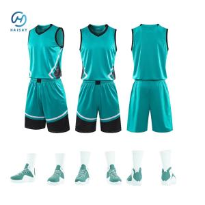 Quality Wholesale Basketball Clothes Set Mens Reversible Team Basketball Shirt Uniformes Custom Jersey Basketball Wear Jersey wholesale