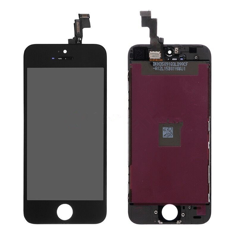 For OEM Apple iPhone SE LCD Screen and Digitizer Assembly with Frame - Black - Grade A+