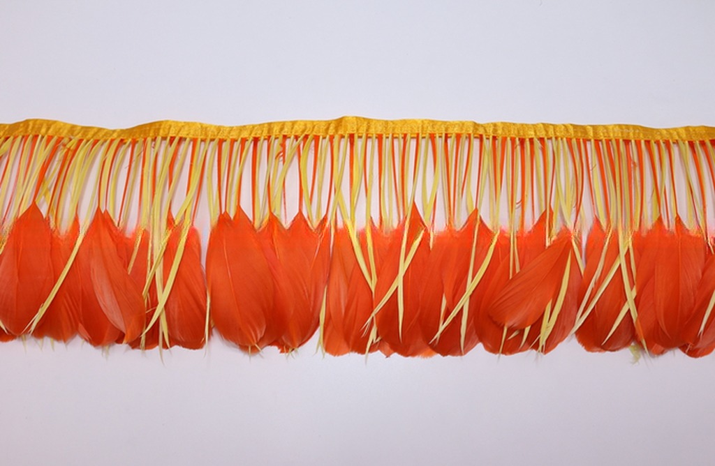 Home Party Decoration Goose and Biot Feather Fringe Trim with Wire Accessory